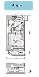 MAXIV CROS 川口並木 1Kの間取図画像