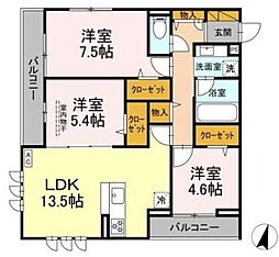 間取図画像 3LDK