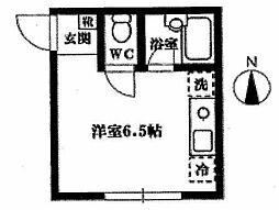 ファーストホーム森下 1階ワンルームの間取り