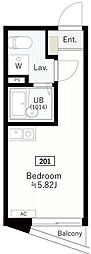 エトワール中延 ワンルームの間取図画像