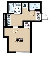 フェリーチェ西荻窪 3階1Kの間取り