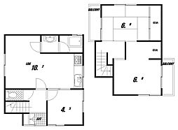 鈴蘭台北町戸建 1階3LDKの間取り