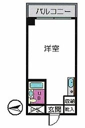 メゾンドノア明神町 ワンルームの間取図画像