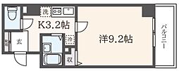 ウエストコートつつじヶ丘 1Kの間取図画像