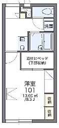 レオパレスコトブキ 1Kの間取図画像