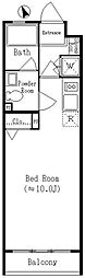 RESIDIA笹塚 ワンルームの間取図画像