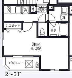 Bienfait入谷 1Kの間取図画像