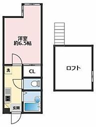 サザンテラス茅ヶ崎 1Kの間取図画像