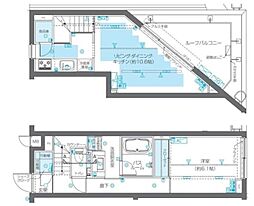 ZOOM広尾 4階1LDKの間取り