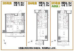 AZEST浮間舟渡II 2階1Kの間取り