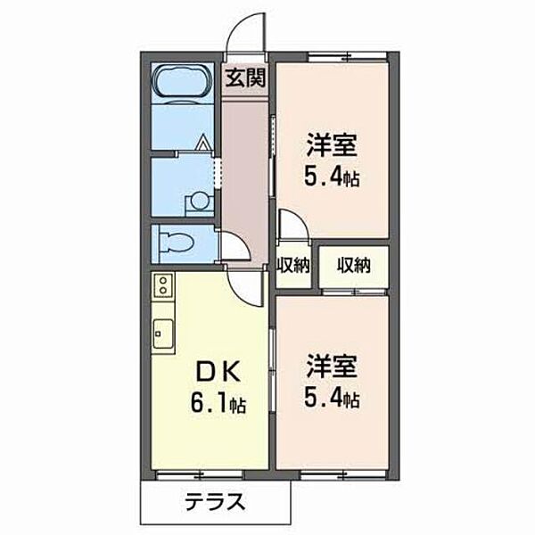 ハイム29 0102｜大阪府堺市北区北花田町３丁(賃貸アパート2DK・1階・40.00㎡)の写真 その2