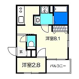 REGALEST堺東2 1LDKの間取図画像
