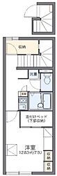 レオパレス昴 1Kの間取図画像