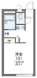 レオパレスシンシア 1Kの間取図画像