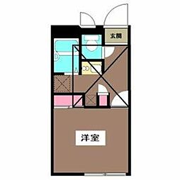 オラシオン 1Kの間取図画像