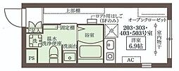 大田区矢口1丁目マンション ワンルームの間取図画像