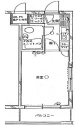 クリオ妙蓮寺参番館 1Kの間取図画像