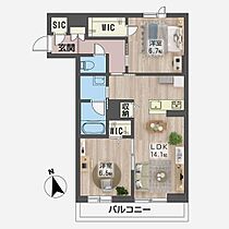 ラ・フレーズ 00203 ｜ 群馬県高崎市飯塚町1248-19（賃貸マンション2LDK・2階・65.73㎡） その6