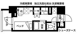 キャンパスヴィレッジ多摩センター ワンルームの間取図画像