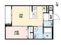 robot home 新小岩 1LDKの間取図画像