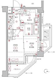 クレイシアIDZ幡ヶ谷 2Kの間取図画像