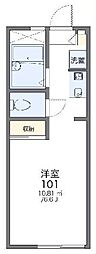 レオパレス極楽寺 1Kの間取図画像