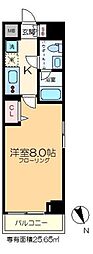 T-TERRACE森下 1Kの間取図画像