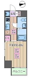 ルネスアヴニール 1Kの間取図画像