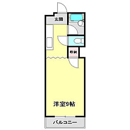 セグエンテ 1Kの間取図画像