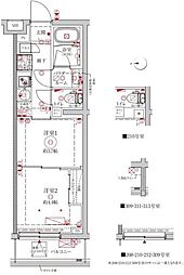 クレイシアIDZ中野野方 2Kの間取図画像