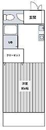 フェリース浦安 1Kの間取図画像