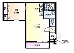 間取図画像 1LDK