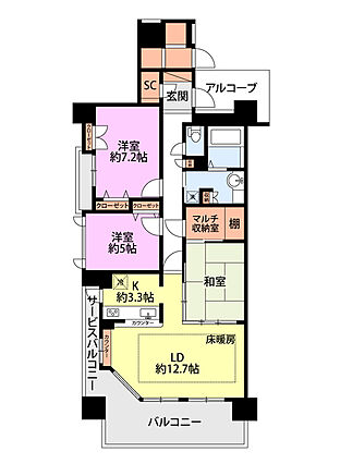 サーパス柿川通り_間取り_0
