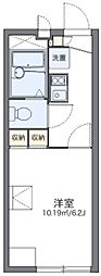 レオパレス花 1Kの間取図画像