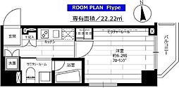 ステージグランデ馬込アジールコート 1Kの間取図画像