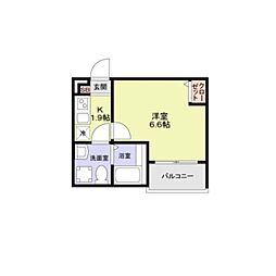 The Eternal House Matsudo 1Kの間取図画像