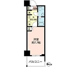 MFPRコート木場公園 1Kの間取図画像