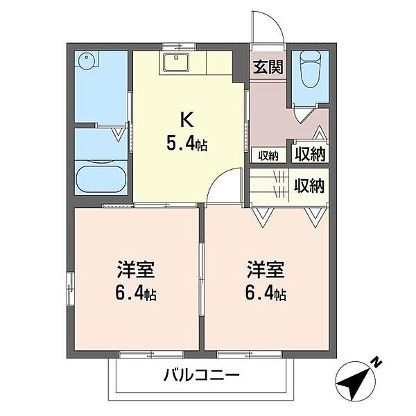 コンフォート東領家 00105｜埼玉県川口市東領家３丁目(賃貸アパート2K・1階・42.36㎡)の写真 その2