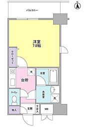 セレーノ品川 1Kの間取図画像