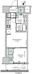 OneROOFResidence木場East 1DKの間取図画像