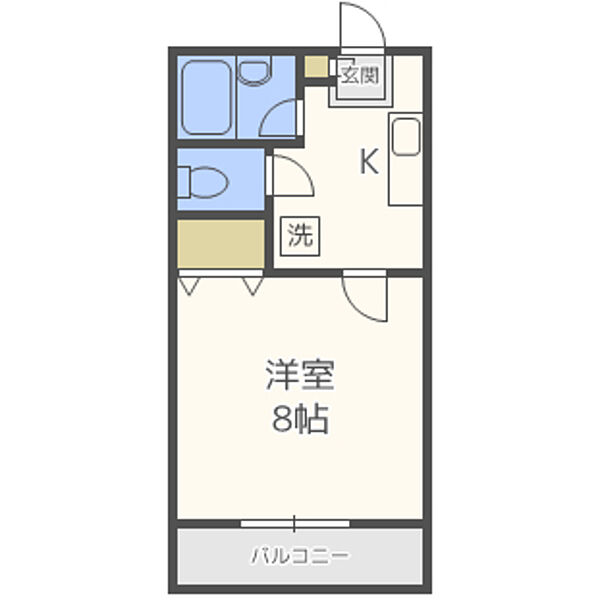 セントリーフ南片江 217｜福岡県福岡市城南区南片江５丁目(賃貸マンション1K・2階・26.87㎡)の写真 その2