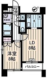 リリエンベルグ弐番館 1LDKの間取図画像