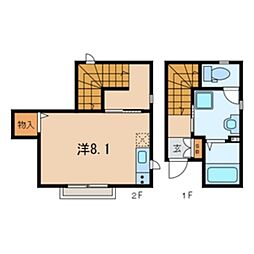 メゾン武藤 ワンルームの間取図画像