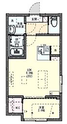 ＫＬＥＩＳ一之江 2階1LDKの間取り