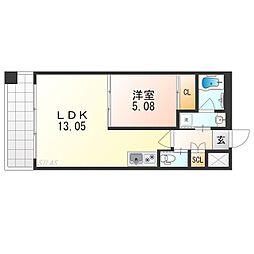 間取図画像 1LDK