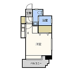 エステート・モア・高宮レーブ 1Kの間取図画像