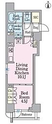 クレストコート目白新坂レジデンス 1LDKの間取図画像