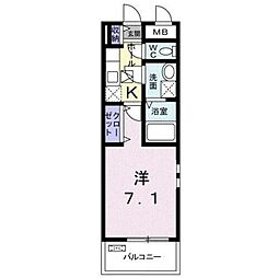 間取図画像 1K