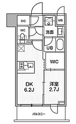 SYFORME木場 3階1DKの間取り