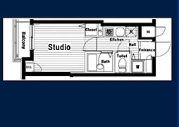 グランド・ガーラ日本橋兜町 1Kの間取図画像